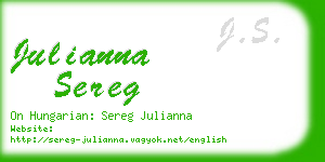 julianna sereg business card